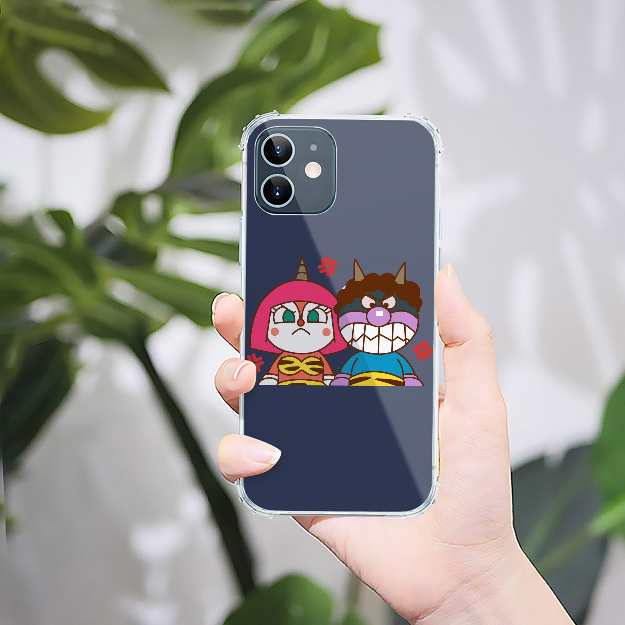 （画像用） アンパンマン Anpanman 【iPhone 12シリーズ対応】透明スマホケース（クリアソフトケース）